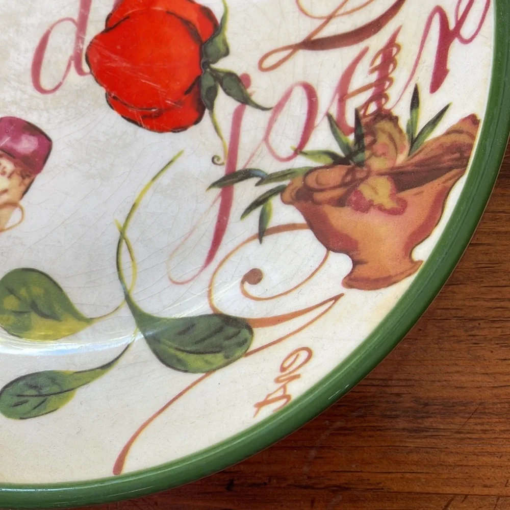 Pier1 Monte Salad Bowl 9.5” Eclectic Kitchen French Style